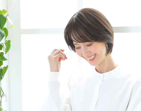 説明2画像　目指したのは“自髪の様にとけこむウィッグ“